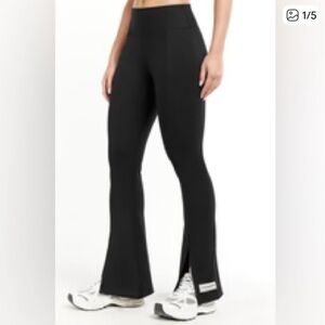 The Giving Movement Olive Green Flared Leggings size Medium